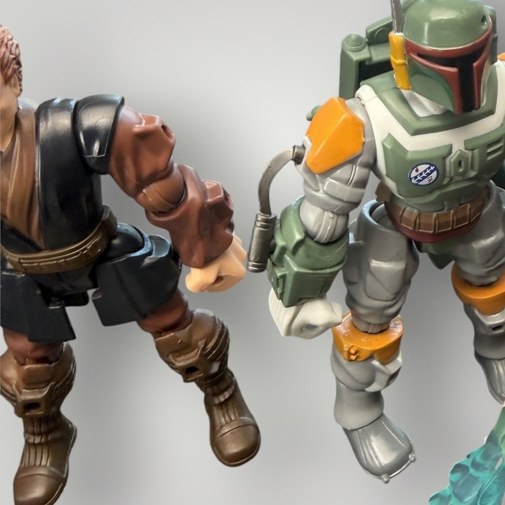 Star Wars Hero Mashers Lot of 8 Figures Darth Vader Yoda Boba Fett Luke Parts - Picture 12 of 15
